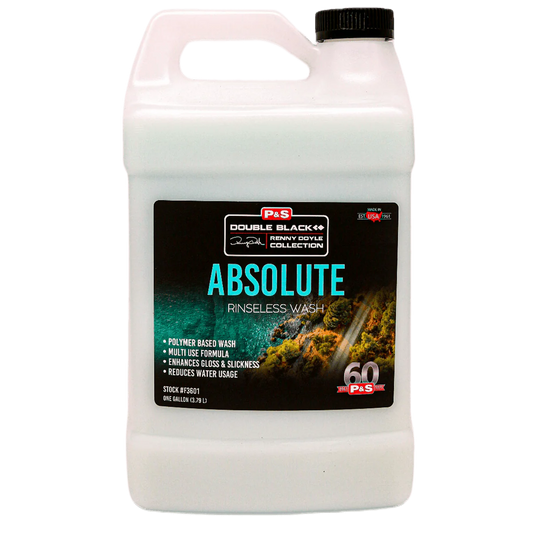 P&S Absolute Rinseless Wash – No-Rinse Wash for Paint, Interiors, and More 1 Gallon