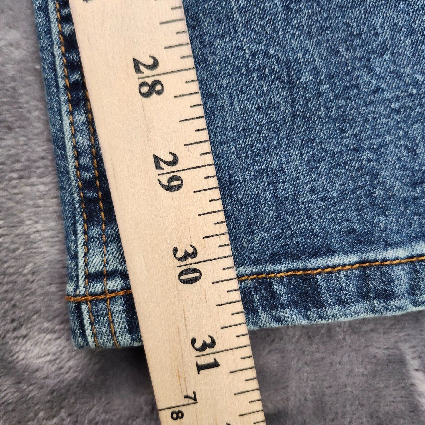 Flamingals Womens High Rise Distressed Bootcut Denim Jeans Large