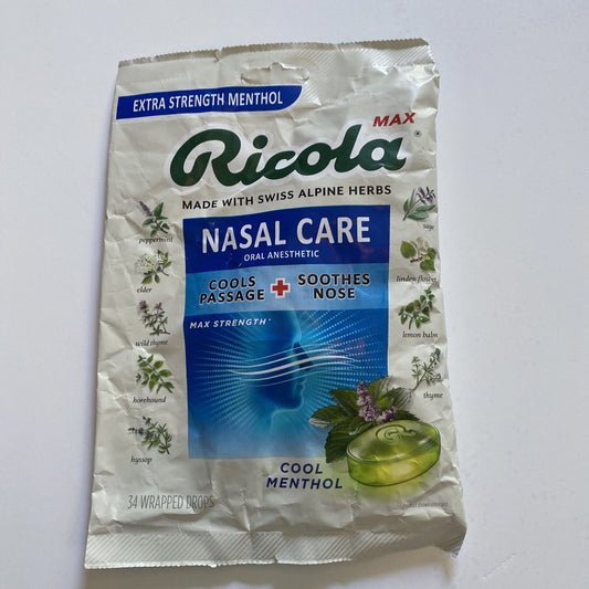 Max Cool Menthol Nasal Care Large Bag | Cough Suppressant Drops | Dual Action...