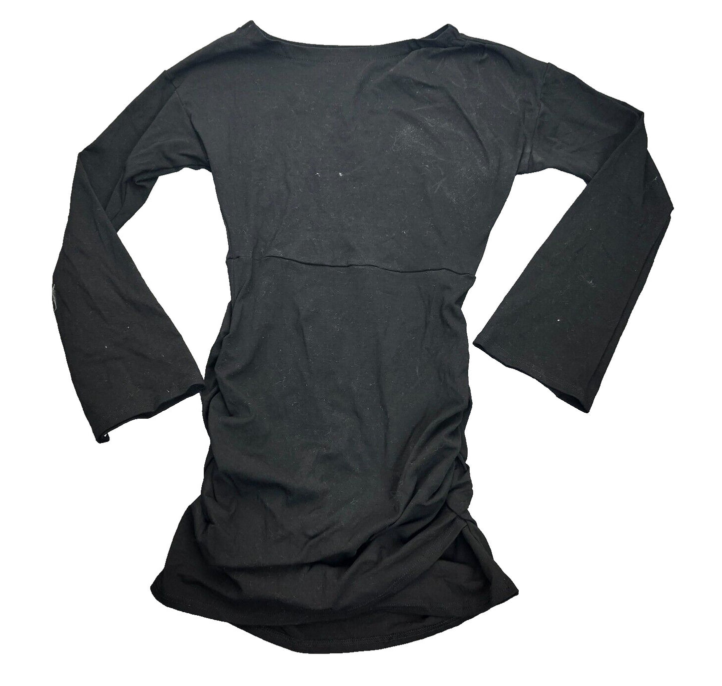 MICAS Womens Little Black Bodycon Dress with Long bell sleeves size XL