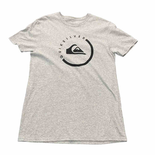 Quicksilver Gray with Logo on Chest T-Shirt Mens Size M