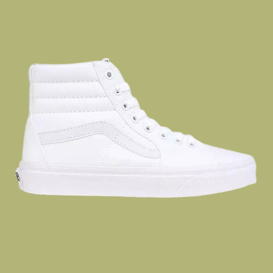 Size 8.5 - VANS Sk8- High True White Sneaker White