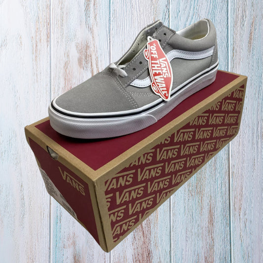 Vans Old Skool Drizzle/True White(Gray) Skate Shoe Mens Size 7.5 Wms 9