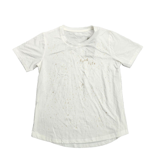 NWT Bench Urban Wear Womens White T-Shirt Small with text