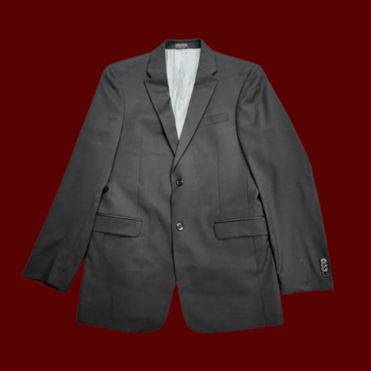NWoT Tommy Hilfiger 100% Wool Mens Suit Jacket 38 Long Black Notch Lapel