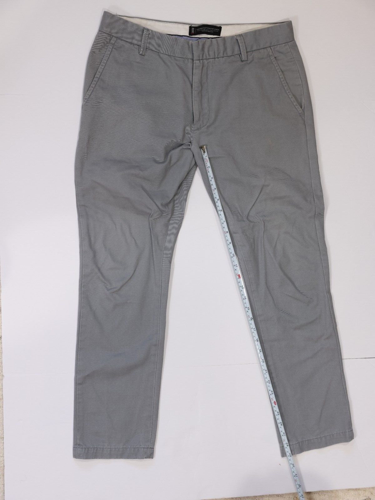 Combatant Gentlemen Chino Pants Cotton  Gray 34x30