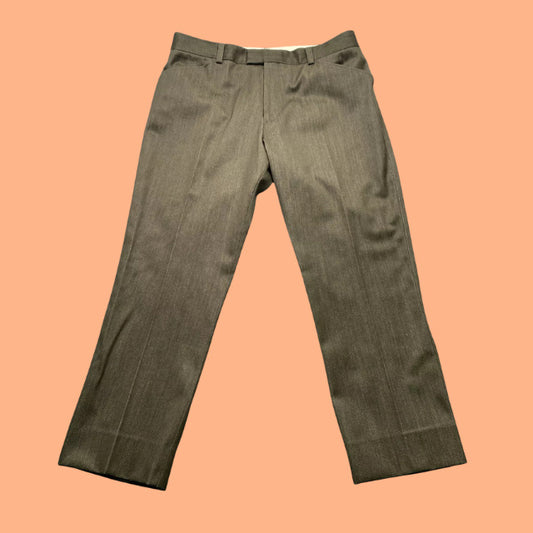 J. Crew Mens Pants Wool Blend 34x30 Olive Green Slacks