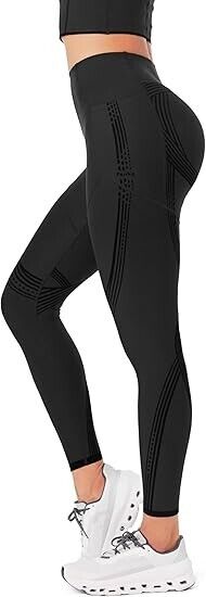 Fanka Body Sculpt Double Coverage Leggings Compression with Pockets Small