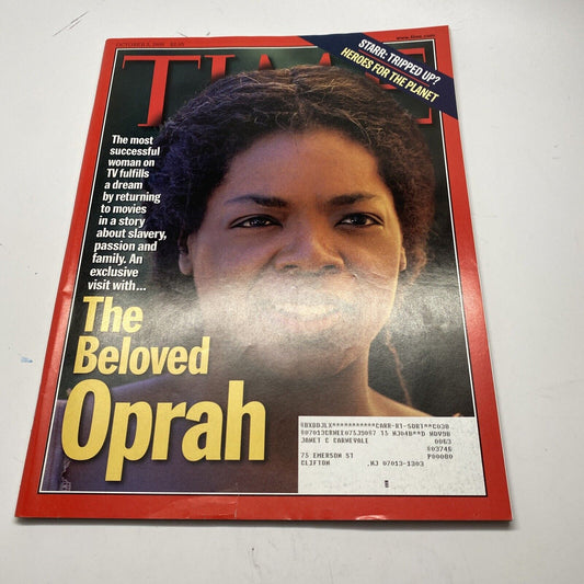 1998 October 5, Time Magazine, The Beloved Oprah/Heroes For The Planet (MH92)