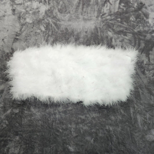 Finesse Womens Faux Fur White Tube Top size 3XL