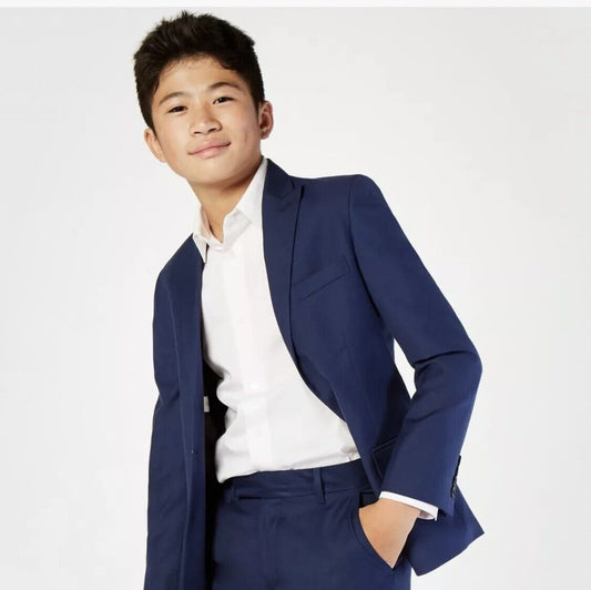 Calvin Klein Size 18 Boys 430  Blue Suit Jacket Only NWT