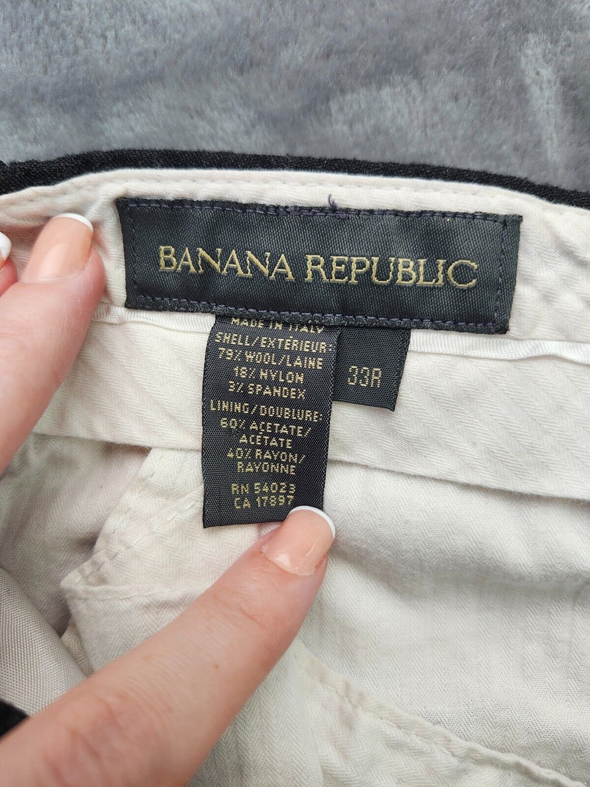 Banana Republic dress pants Women's Grey Trousers 33R