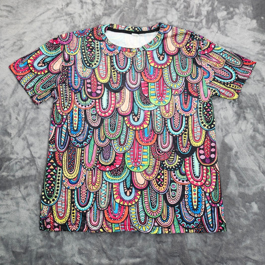 Printed Short Sleeve Tees Casual Short Sleeve T-Shirts Breathable Tops XL