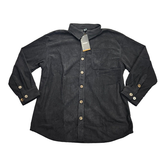 Tacvasen womens corduroy button up dress shirt sz medium