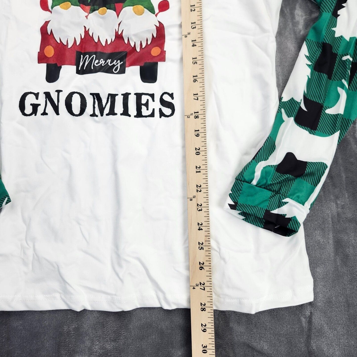 Long Sleeve Christmas Print Soft Warmth Loungewear Festive Sleepwear Sets 2XL