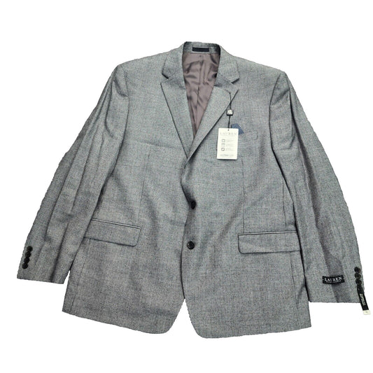 Lauren Ralph Lauren Classic-Fit Wool Suit Jacket Black/White Houndstooth 48L NWT