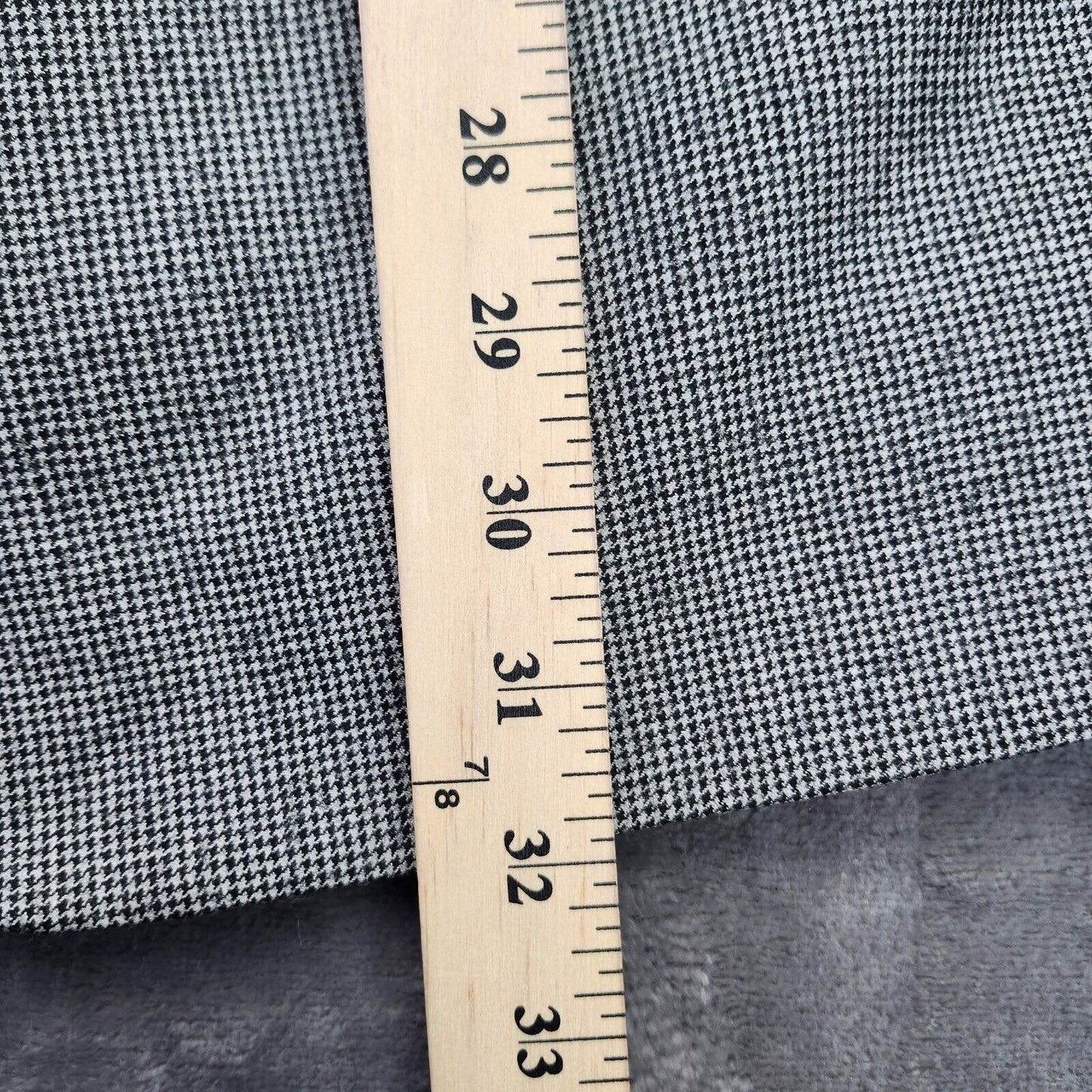 Lauren Ralph Lauren Classic-Fit Wool Suit Jacket Black/White Houndstooth 48R NWT
