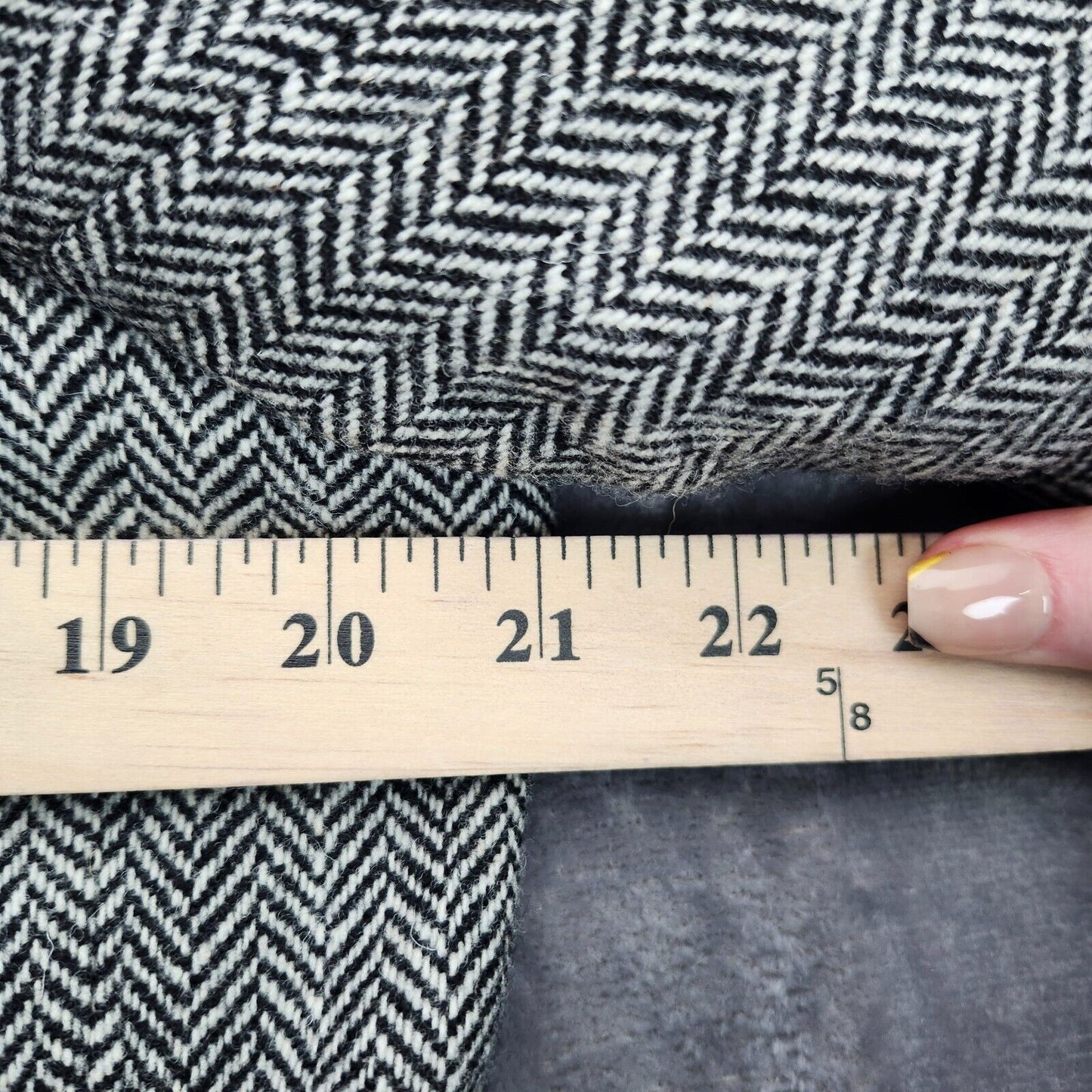 Lauren Ralph Lauren Classic-Fit Wool Suit Jacket Black/White Herringbone 42L NWT