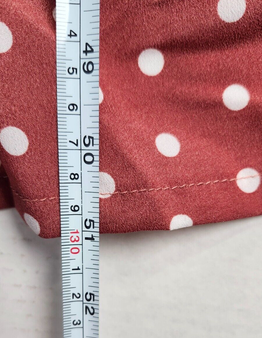 Womens Polka Dot Short Sleeve Baggy Knee length Maxi Dress 3XL