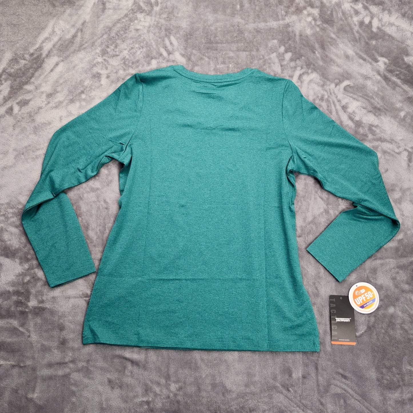 TACVASEN Womens UPF 50+ Sun Protection V Neck Long Sleeve Quick Dry Top Medium