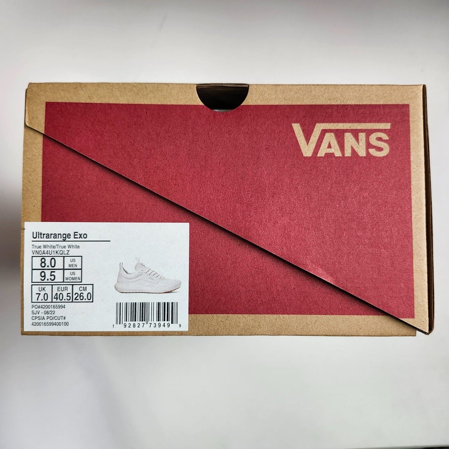 Vans Ultrarange Exo True White mens 8