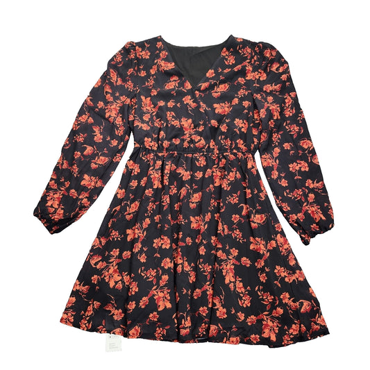 CUPSHE Floral Surplice Long Sleeve Mini Dress Size Small