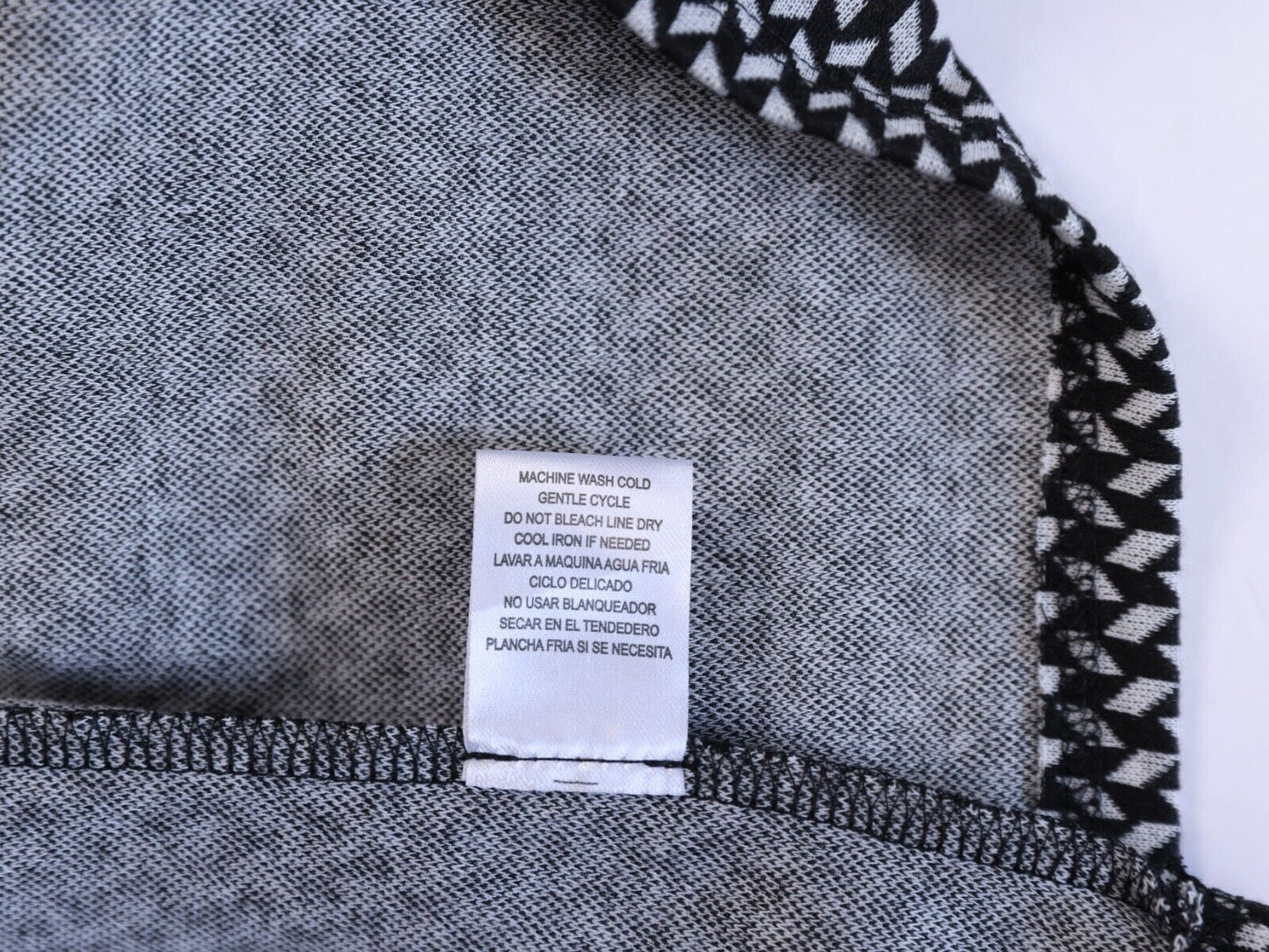 kingston grey Womens 2 piece Grey and white dress and cover up size XXL