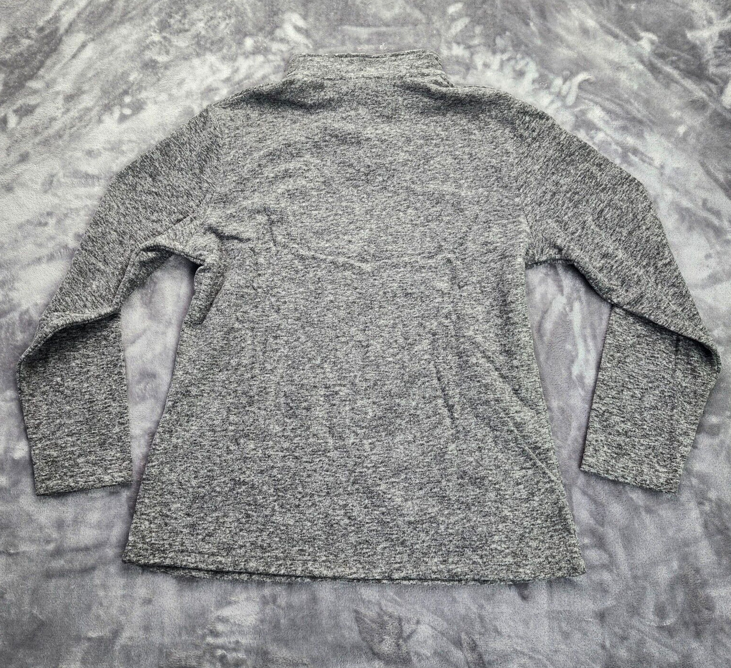 TACVASEN Women's Half Zip up Long Sleeve Sweatshirt Gray Large