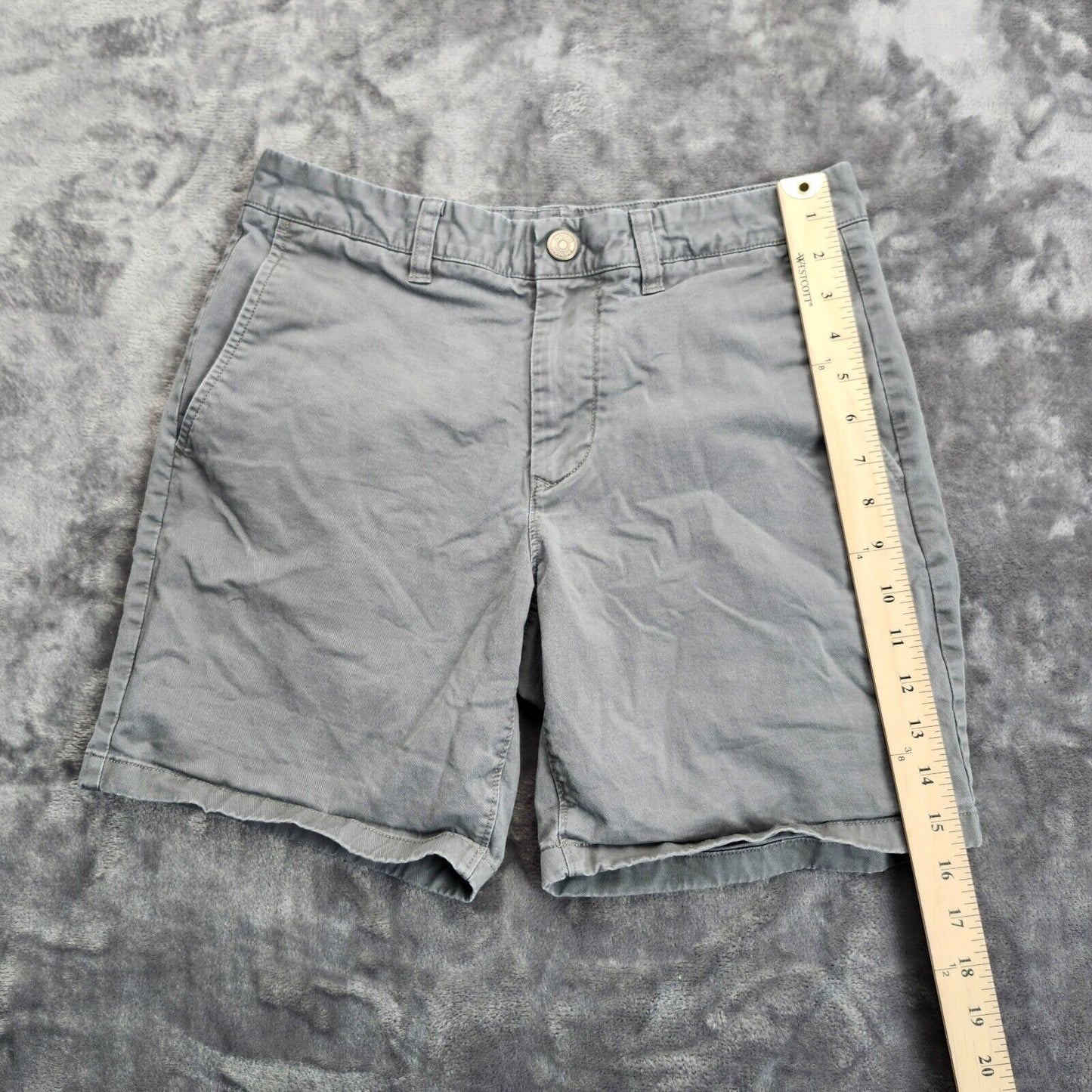 Bonobos Flat Front Solid Gray Shorts for Men size 29