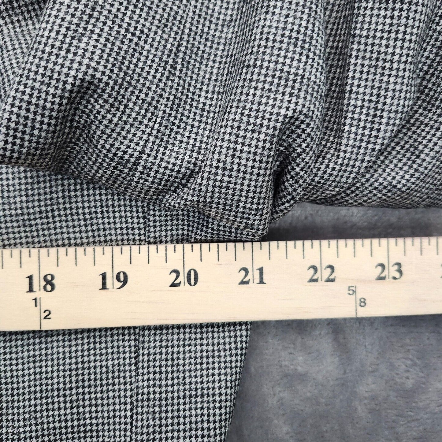 Lauren Ralph Lauren Classic-Fit Wool Suit Jacket Black/White Houndstooth 40R NWT