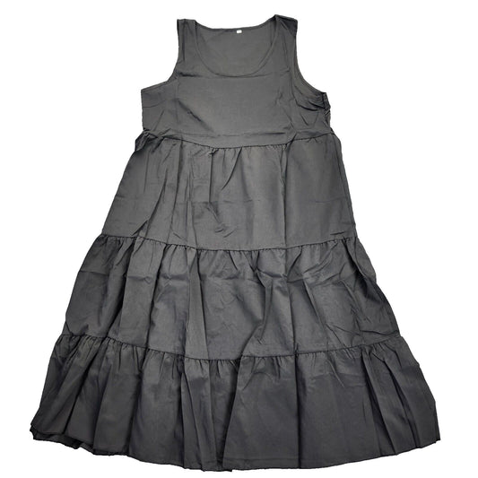 Women's Sleeveless Party Beach Dress, Fashion Holiday Summer Dress Black XL