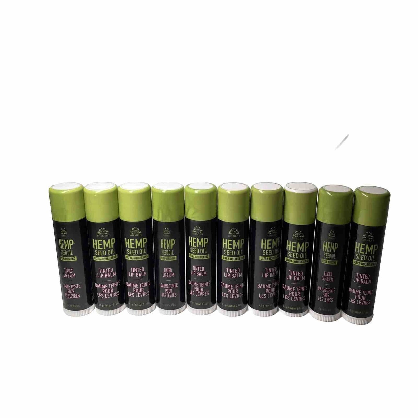 Avon Veilment Hemp Seed Oil Ultra-Nourishing Tinted Lip Balm, RED, LOT OF 10