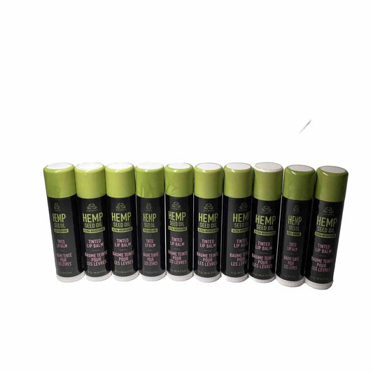 Avon Veilment Hemp Seed Oil Ultra-Nourishing Tinted Lip Balm, RED, LOT OF 10