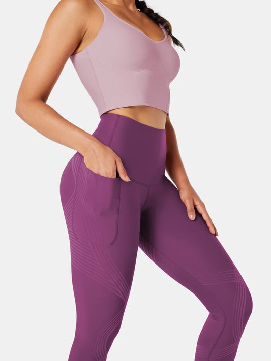 Fanka Body Sculpt Lift n Curve Leggings (Reversible Wear) Crushed Plum Small