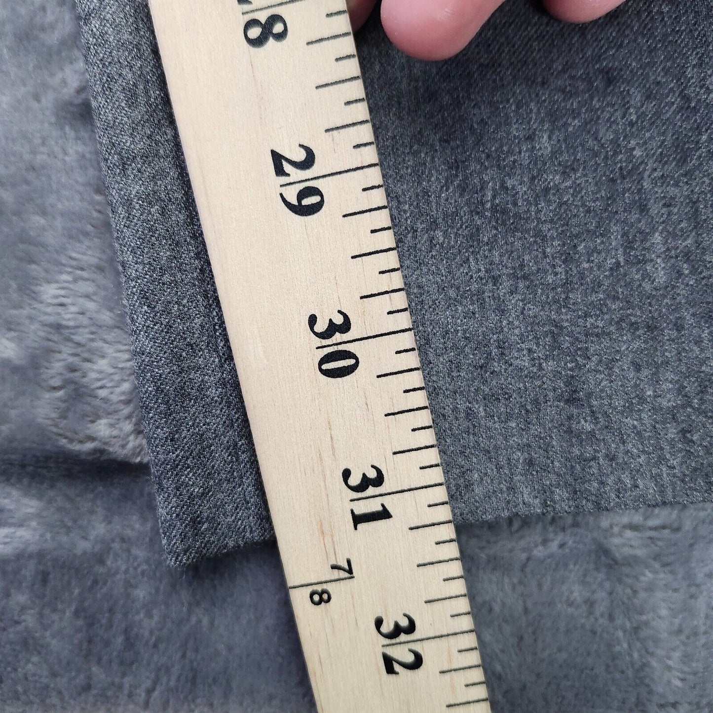 Tayion By Montee Holland Mens Classic-Fit Wool-Blend Dress Pants 44W x 32L Grey