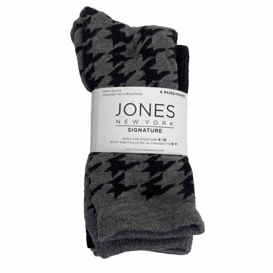 Jones New York Signature Socks 6 Pack, Sock Size:9-11, Shoe Size:4-10 V4