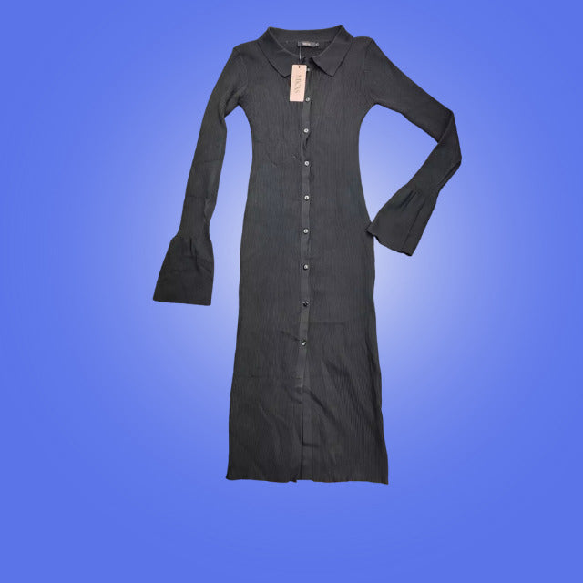 Cupshe Womens Button Down Knit Long Sleeve Sweater Dress size Small