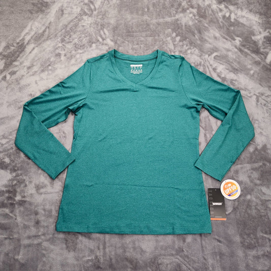 TACVASEN Womens UPF 50+ Sun Protection V Neck Long Sleeve Quick Dry Top Large