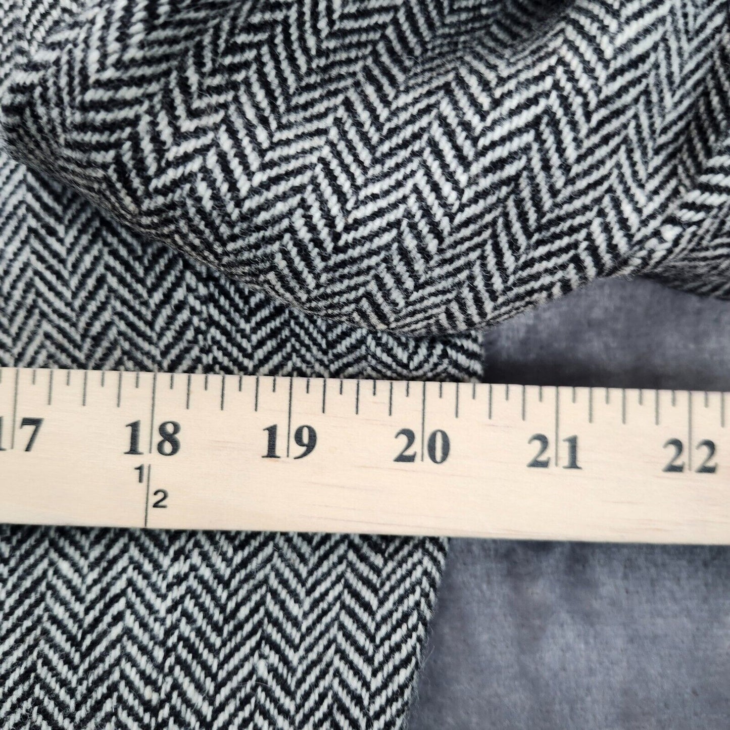 Lauren Ralph Lauren Classic-Fit Wool Suit Jacket Black/White Herringbone 42R NWT