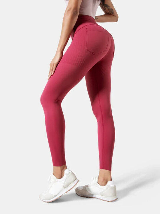 Fanka Body Sculpt Leggings (Reversible Wear w Pockets) Baked Apple Medium