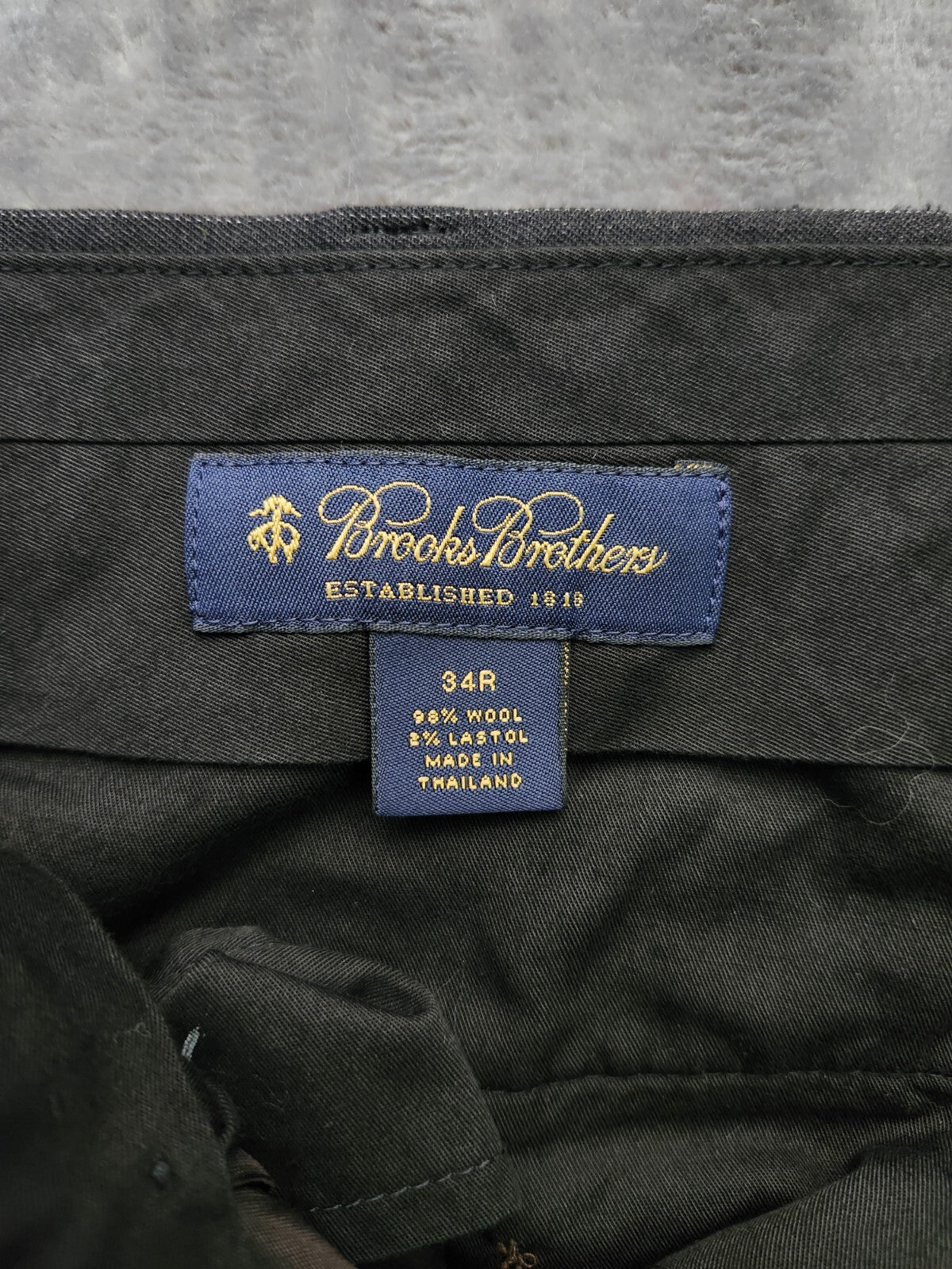 Brooks Brothers EST 1818 Wool Dress Pants 34R