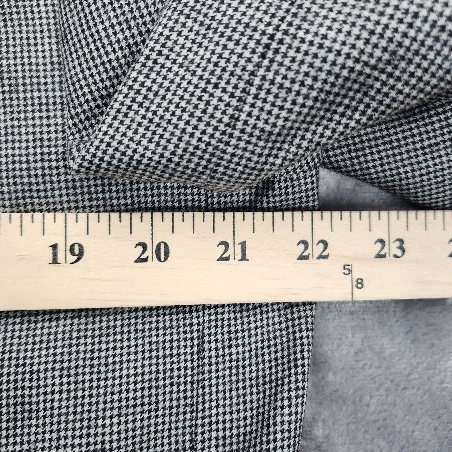 Lauren Ralph Lauren Classic-Fit Wool Suit Jacket Black/White Houndstooth 42R NWT