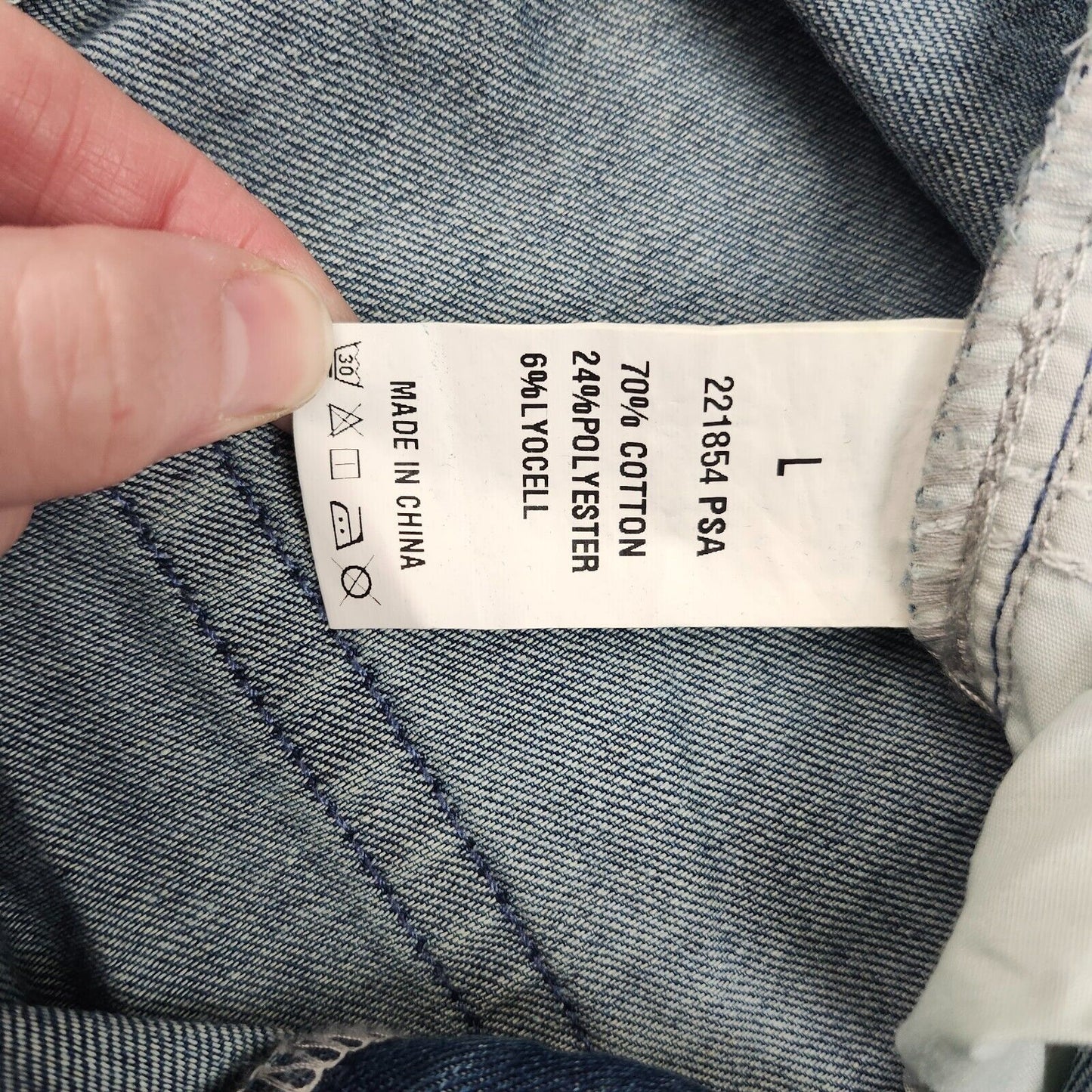 Flamingals Women's Straight Wide Leg Faded Blue Jeans Size Large