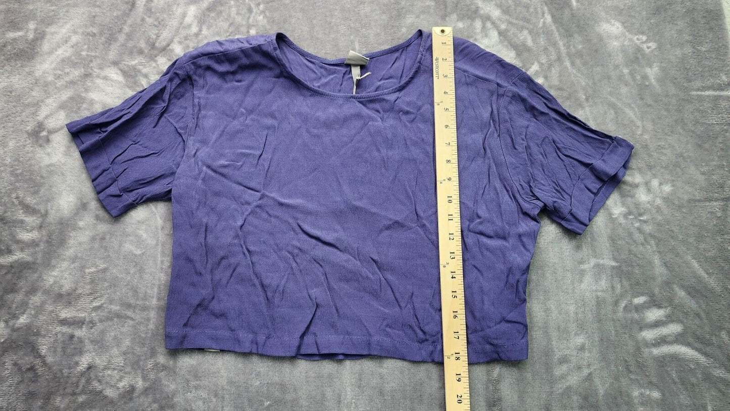Bench Urban Wear Womens T-Shirt Size Crop Small Blue