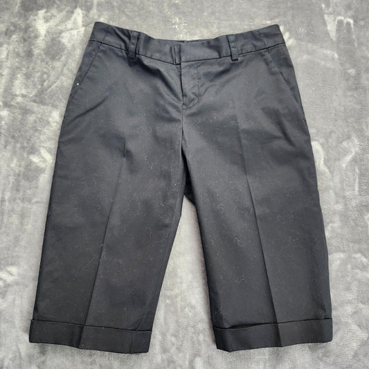 banana republic womens martin fit shorts stretch long shorts size 2