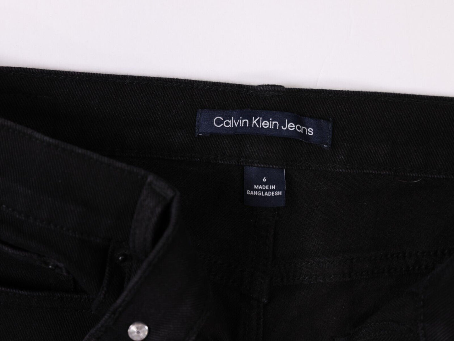 Calvin Klein Jeans Womens Black Denim Size 6