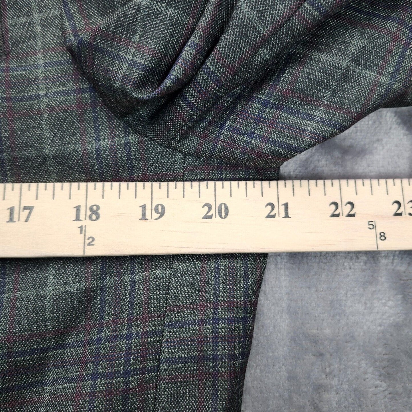 Lauren Ralph Lauren Polyester Green Plaid Suit Jacket Blazer 40R NWT