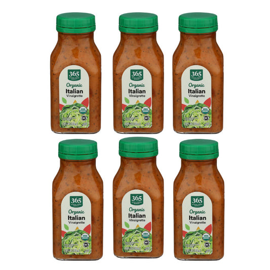 365 by Whole Foods Market, Vinaigrette Italian Organic, 12 Fl Oz (6 Pack)