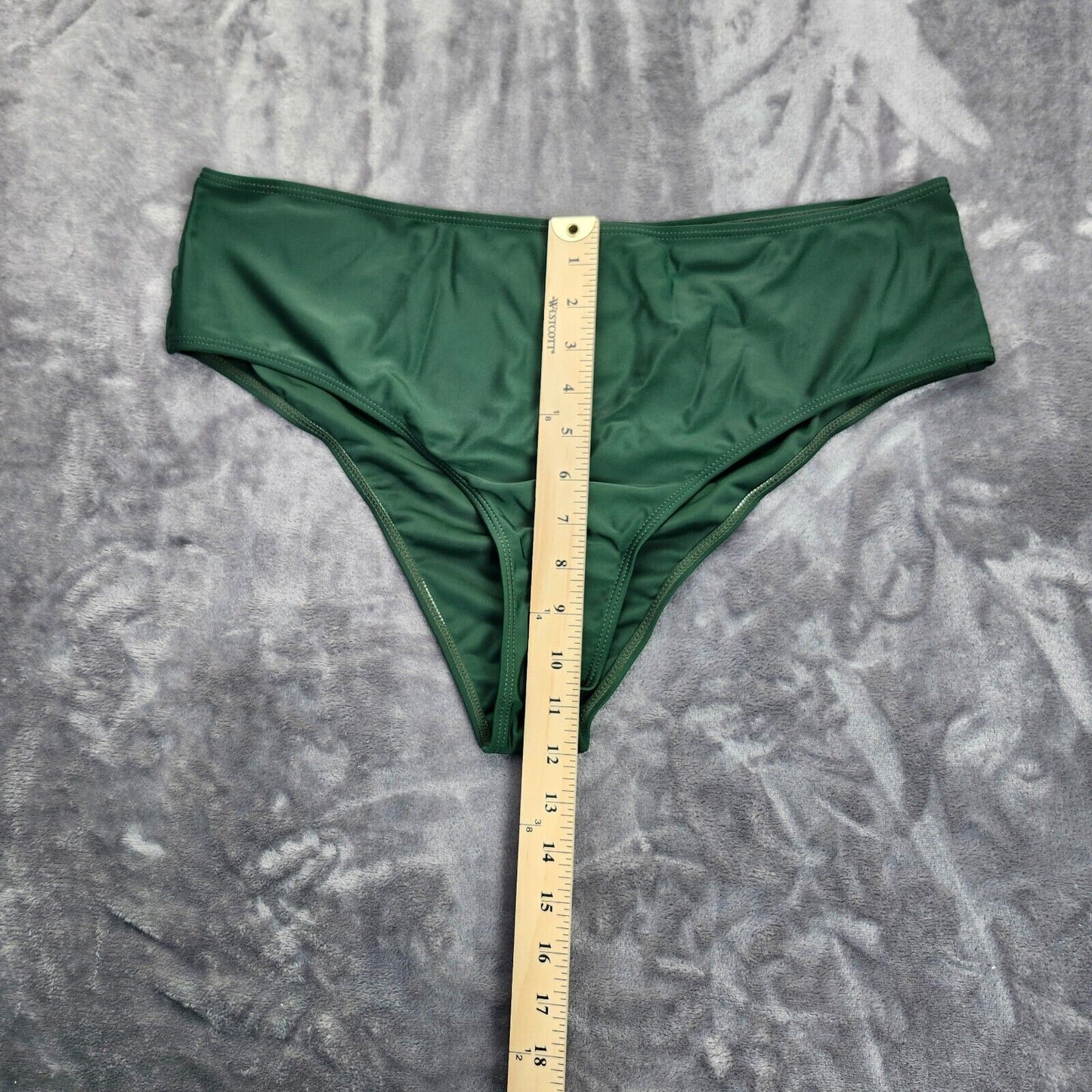 Womens Swimsuit Shorts Backless Two Piece Beach Wear Green 3XL