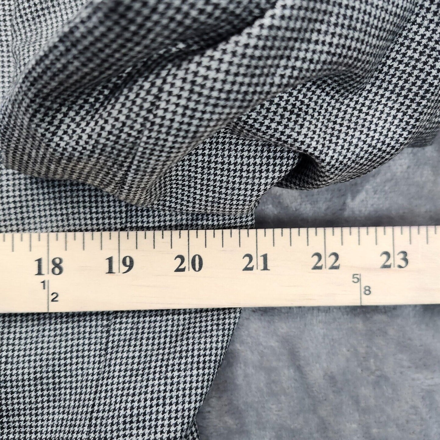 Lauren Ralph Lauren Classic-Fit Wool Suit Jacket Black/White Houndstooth 40S NWT